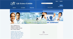 Desktop Screenshot of lifescienceexhibits.com